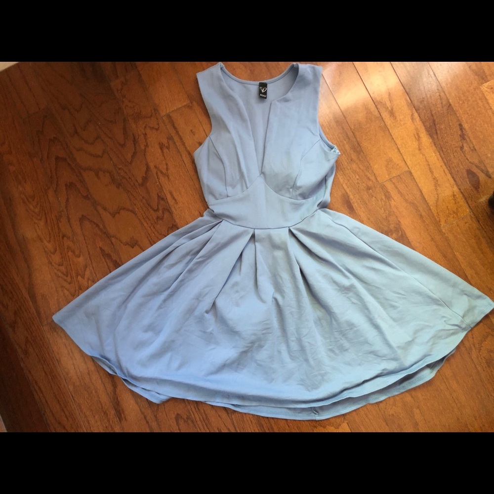 Light blue skater dress